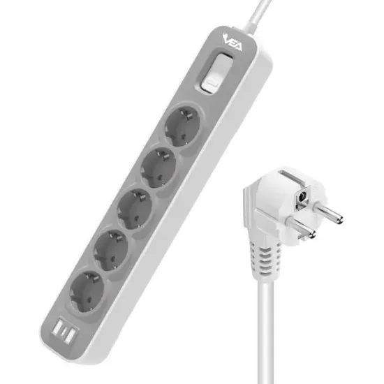 Vea VE-NOVA105 A Class 5'li Anahtarlı 1.5 Metre Akım Korumalı Priz resmi