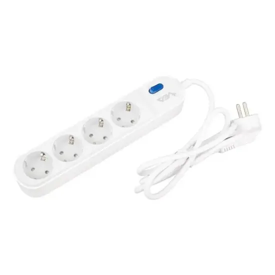 Vea VE-VEGA104 A Class 4'lü Anahtarlı 1.5 Metre Akım Korumalı Priz resmi