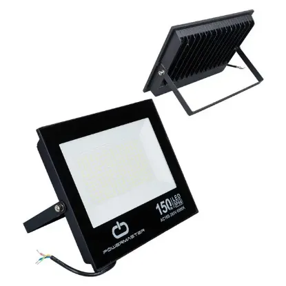 Powermaster PM-22586 150 Watt - 220 Volt 6500K IP66 150* Işık Açısı Siyah Slim Kasa Beyaz Led Projektör resmi