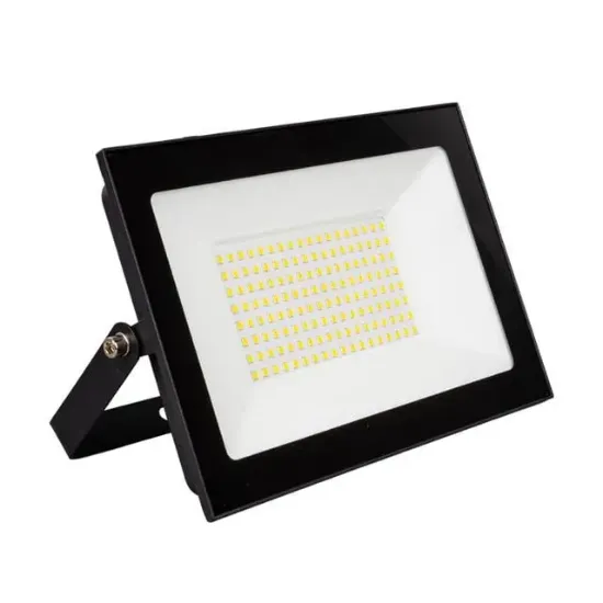 PowerMaster PM-22587 100 Watt - 220 Volt 6500K IP66 150* Işık Açısı Siyah Slim Kasa Led Projektör resmi