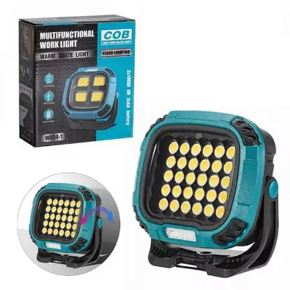 PowerMaster MX-W893 4000K - 7000K - Kırmızı 30 COB Ledli 30 Watt Çok Fonksiyonlu Çalışma Lambası (PowerBank) resmi