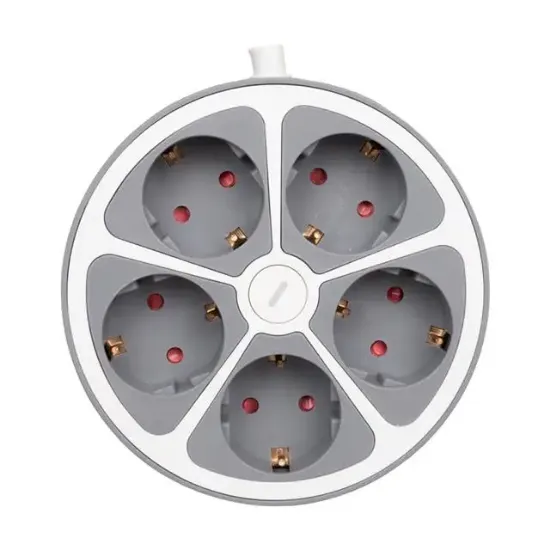 Vea VE-G605Y 5'li Anahtarlı 1.5 Metre Grup Priz resmi