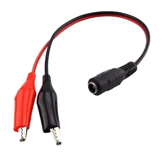 Powermaster 5.5x2.5mm Dişi To Krokodil Çevirici 25Cm Kablo PM-22974 resmi