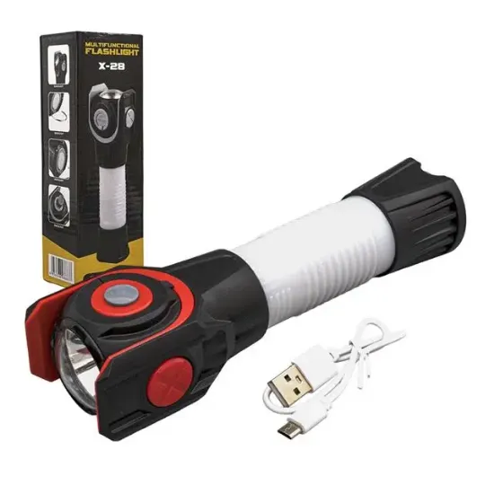 Powermaster X-28 Mıknatıslı Çok Fonksiyonlu Usb Şarjlı El Feneri resmi