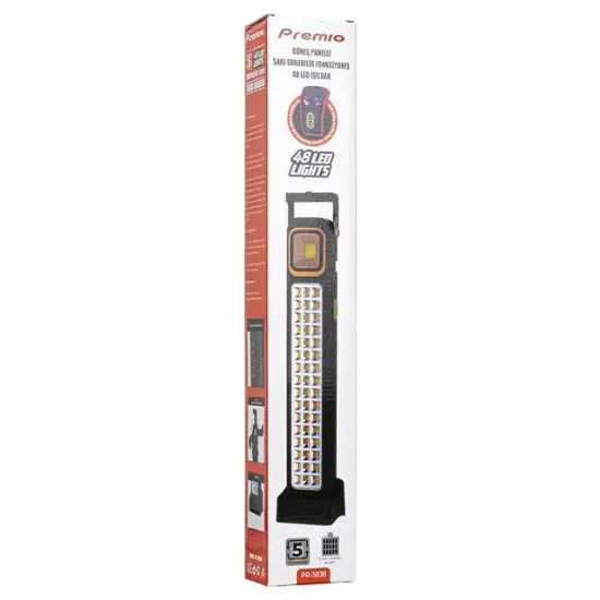 Powermaster KS-848 2 Watt Cob Ledli + 48 Ledli̇ Solar Şarjlı Işıldak resmi
