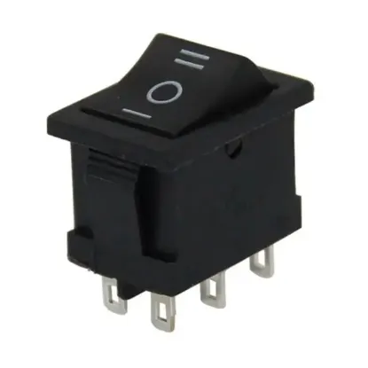 PowerMaster Mini Işıksız Anahtar 6P ON-OFF-ON 6P IC-123-6 resmi