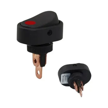 IC-132A-2 Işıklı 12 Volt Dc 20 Amper On-Off  Anahtar ASW-20D-2 resmi