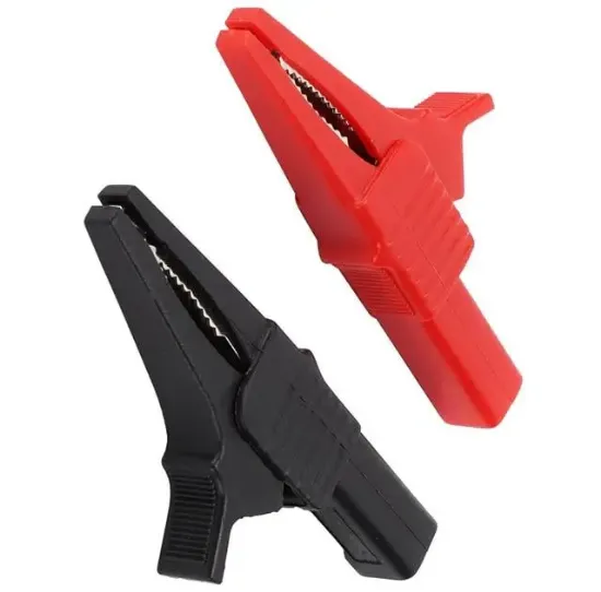 Powermaster IC-243C  Siyah-Kırmızı 4 Mm Banan Jak Girişli 2'li Krokodil CatIII  resmi