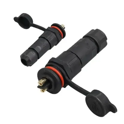 IC-266M 16Mm Su Geçirmez Konnektör Şase Seyyar Takım 2 Pin resmi