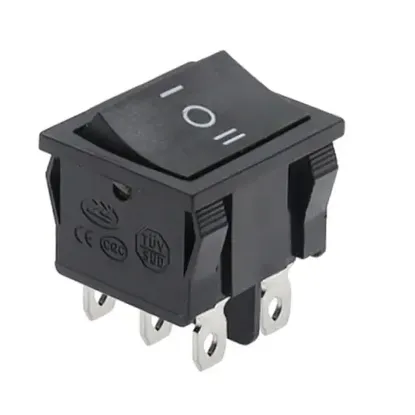 IC-130 Orta Boy Işıksız On-Off-On Anahtar 6P resmi