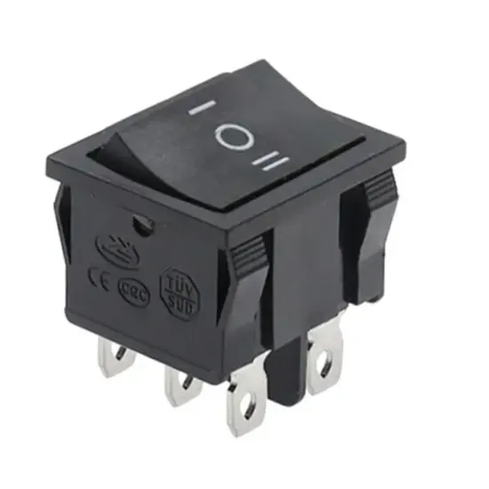 IC-130 Orta Boy Işıksız On-Off-On Anahtar 6P resmi