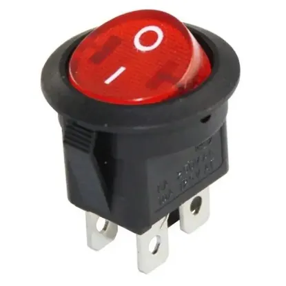 IC-131-4 Yuvarlak Işıklı On-Off Anahtar 4P resmi