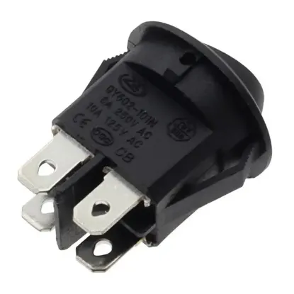 IC-131-4 Yuvarlak Işıklı On-Off Anahtar 4P resmi