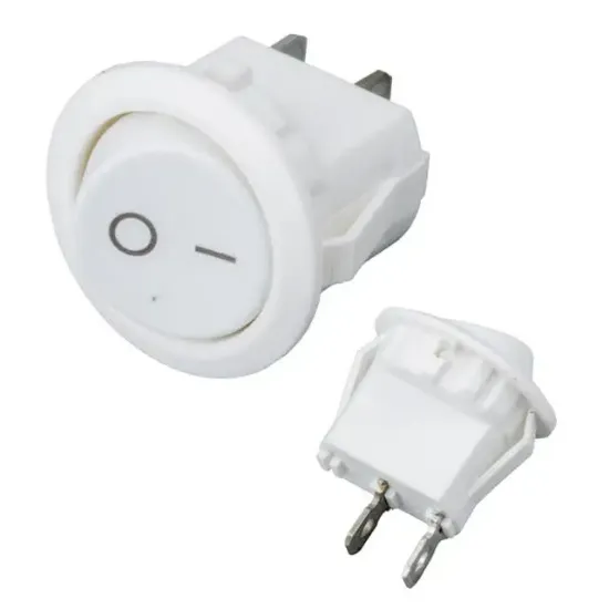 IC-133A Yuvarlak Işıksız On-Off Anahtar 2P resmi
