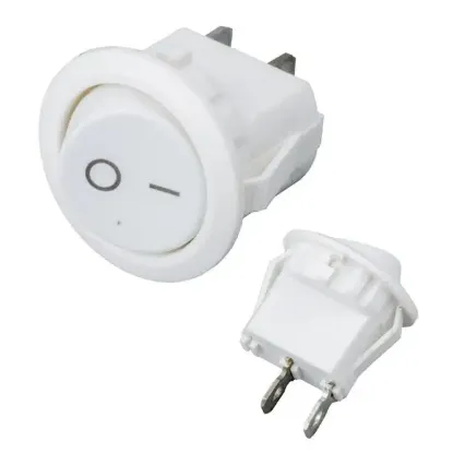 IC-133A Yuvarlak Işıksız On-Off Anahtar 2P resmi