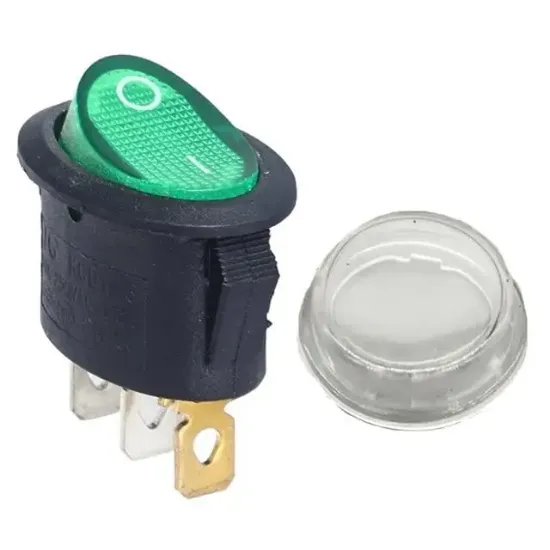 IC-134A Yuvarlak Işıklı Su Geçirmez Kılıflı 3P On-Off Anahtar resmi