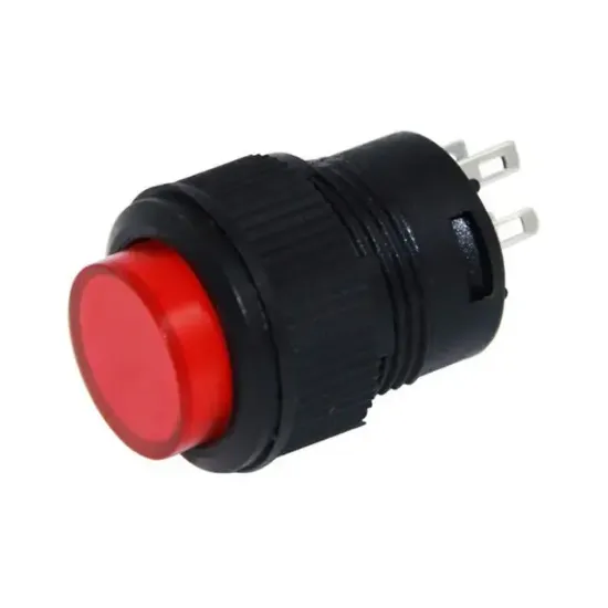IC-180B Yuvarlak 3P Işıklı 16mm Yaylı Buton resmi