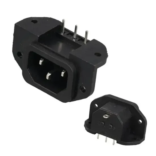 IC-212C C14 Power Soket Erkek Kulaklı 90'C Pcb resmi