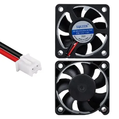 Powermaster IC-216 2P Kablolu 50X50X15 Mm 12 Volt Fırçasız DC Kasa Fanı resmi