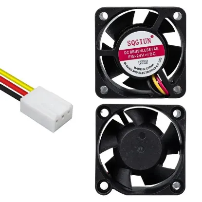 Powermaster IC-216 3P Kablolu 40X40X20 Mm 24 Volt Fırçasız DC Kasa Fanı resmi