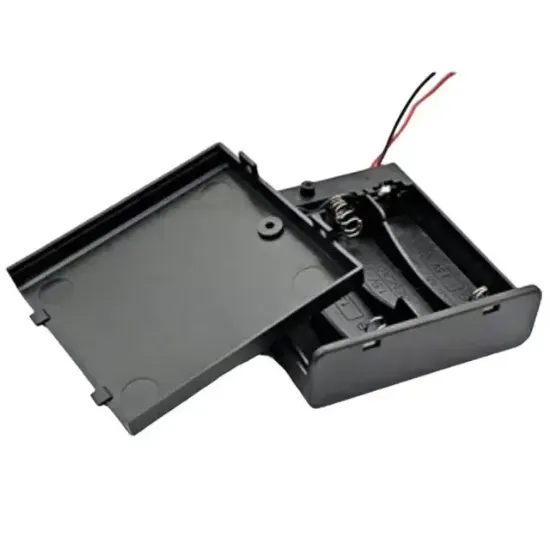 Powermaster  4'lü AA Kapaklı Switch'li Pil Yuvası (IC-233F) resmi