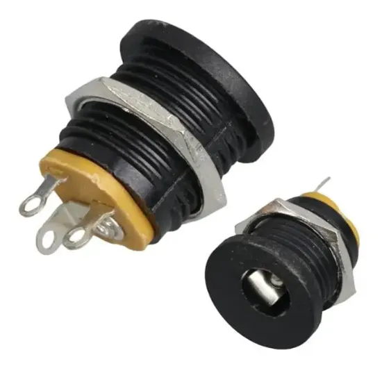 IC-258 Dc Jak 2.5Mm Somunlu Ø12Mm resmi