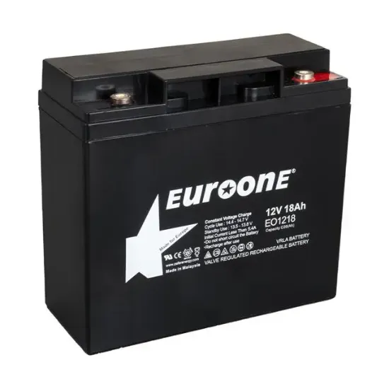 Euroone EO1218 12 Volt 18 Amper Bakımsız Kuru AGM Akü resmi