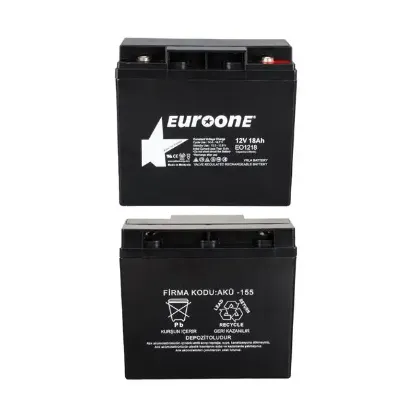 Euroone EO1218 12 Volt 18 Amper Bakımsız Kuru AGM Akü resmi
