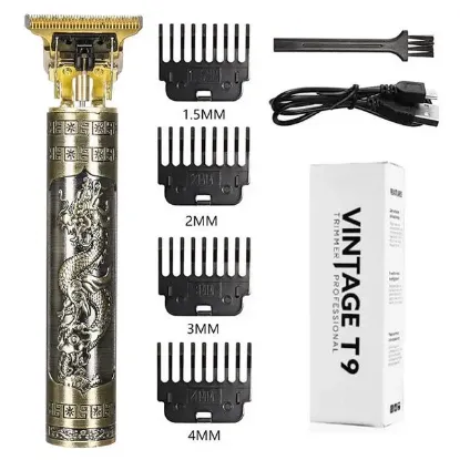 Vintage T9 Şarjlı Saç Sakal Kesme Makinesi resmi