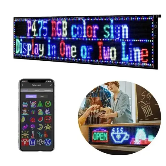 Powermaster PM-23827 20x82cm Kayan Yazı Led Tabela resmi