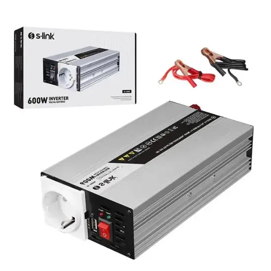 S-Link SL-600W Dc12v-Ac230v 600w İnverter resmi