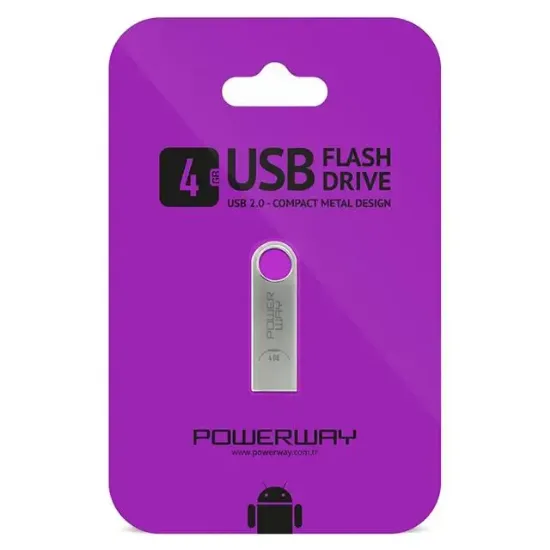 Powerway 4 Gb Metal Usb Flash Bellek resmi
