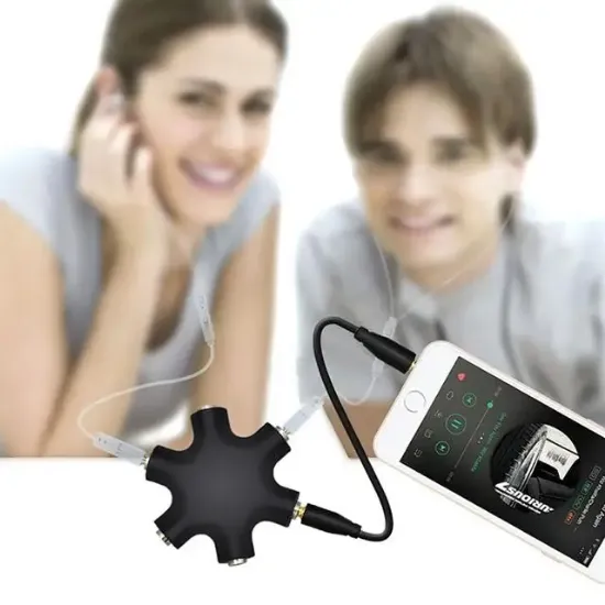 PowerMaster PM-24172 6'LI 3.5mm Stereo AUX Çoklayıcı resmi