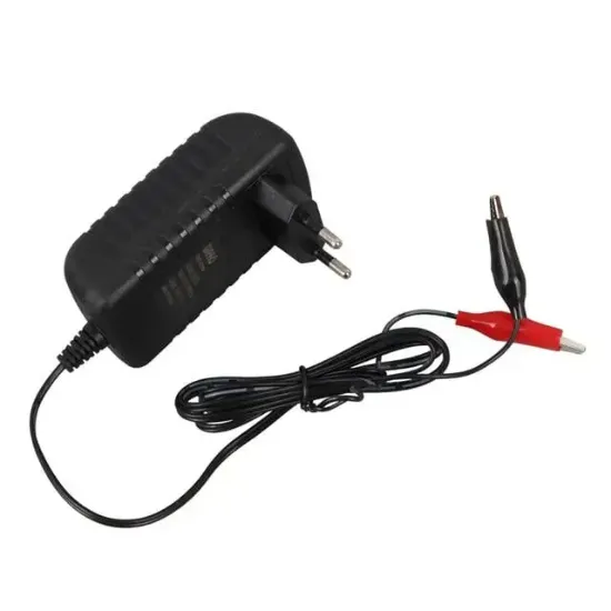 Weko 7.2 Volt - 1 Amper Krokodil Uçlu Priz Tipi Yerli Üretim Akü Şarj Adaptörü resmi