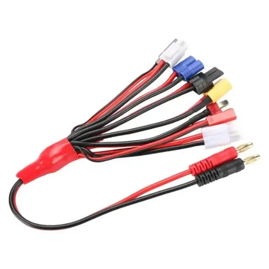 PowerMaster PM-24266 HTRC 8 in 1 Lipo Batarya Banana Şarj Kablo Seti resmi