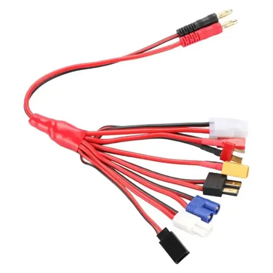 PowerMaster PM-24266 HTRC 8 in 1 Lipo Batarya Banana Şarj Kablo Seti resmi