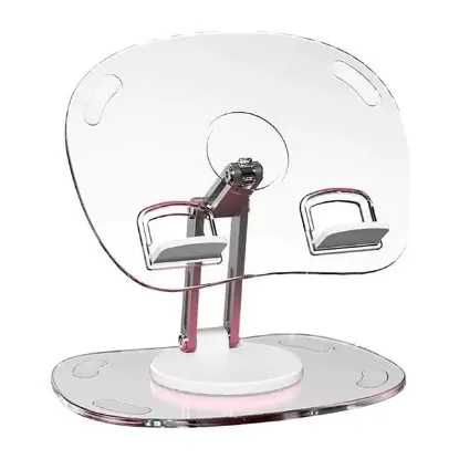 PowerMaster PM-24571 Q16 360 Derece Hareketli Şeffaf Ipad Tablet Ve Telefon Tutucu Stand resmi