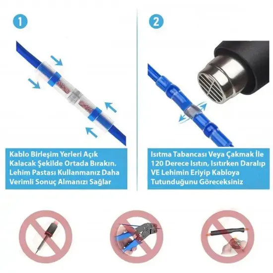 PowerMaster PM-24703 Dahili Lehimli Mühür Makaron 300 Adet 4 Boy Isıyla Daralan Kablo Koruması resmi