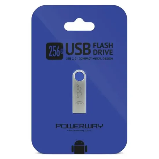 Powerway 256GB Metal Flash Bellek 2.0 USB Bellek resmi