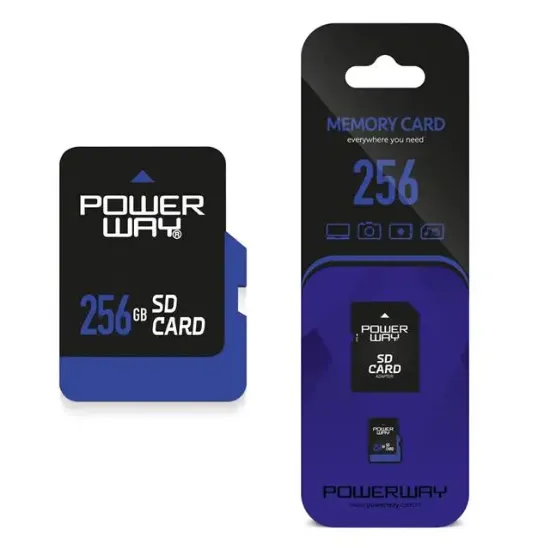 PowerWay PWR-256 256GB Micro SD Hafıza Kartı (Adaptör Dahil) resmi