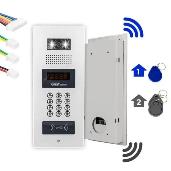 PowerMaster 980C98RD NFC Destekli Görüntülü Diafon Kapı Kilit Akıllı Ev Güvenliği Sistemi Vericisi resmi