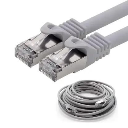 Powermaster PMCAT75 5 Metre Gri CAT7 Kablo 10 Gbps Hız Destekli resmi