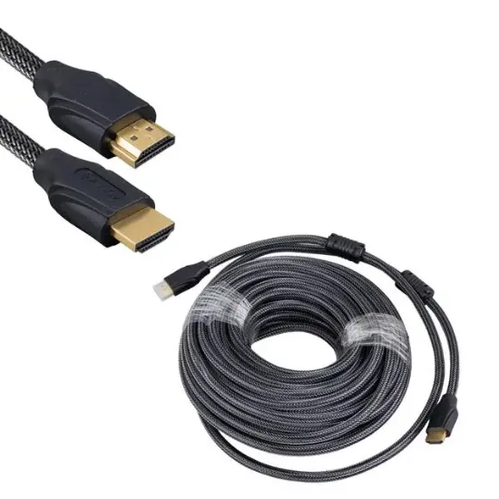 Fully G-507E 15 Metre Örgülü Gold Uçlu HDMI Kablo (Seri 1) resmi