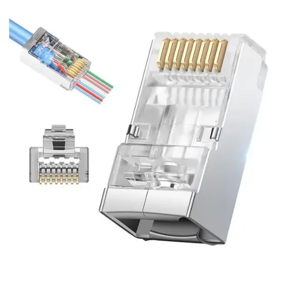 PowerMaster PM-25747 EZ-RJ45 Açık Uçlu Soket Plug Yeni Nesil Cat6 - Cat7 8P/8C Tekli resmi