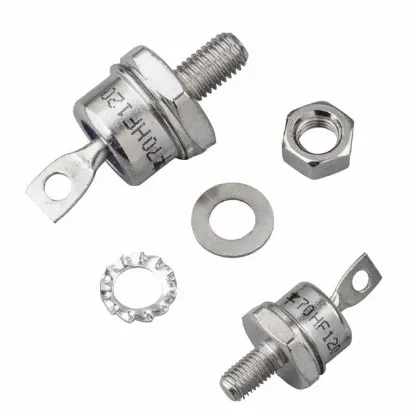 PowerMaster Spiral Diyot 70HF120 70A 1200V Metal Vidalı Diyot - Katot resmi