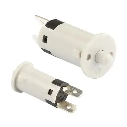 IC-187A Kapak Switch Ø12Mm (NC) Normalde Kapalı Kontak PBS-25B Beyaz resmi