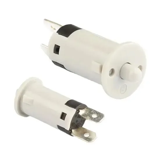 IC-187A Kapak Switch Ø12Mm (NC) Normalde Kapalı Kontak PBS-25B Beyaz resmi