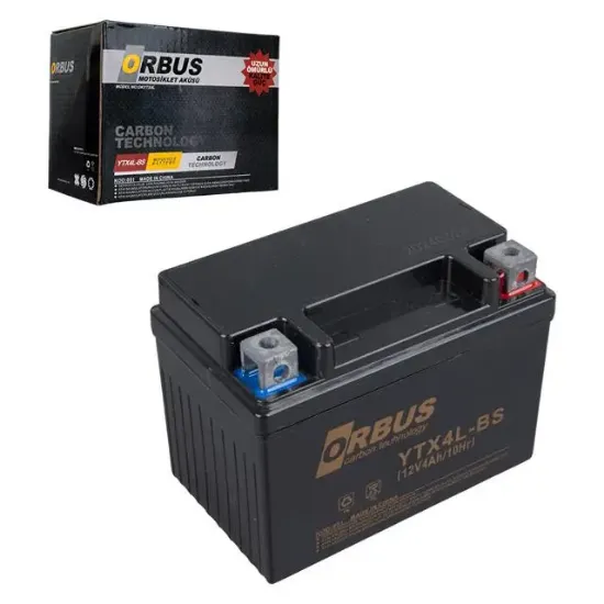 Orbus YTX4L-BS 12V 4A Motosiklet Aküsü (114 X 66 X 88 MM) (1.6Kg) resmi