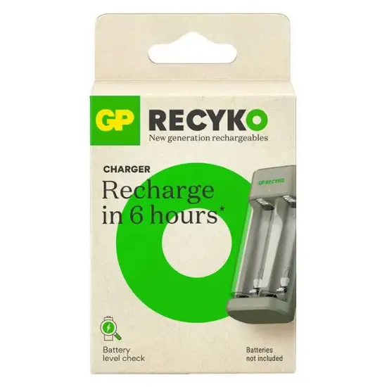Gp Recyko E221 Usb 2'li AA - AAA Pil Şarj Cihazı (GPACSE221004 GPE221R21-2GTLB1) resmi