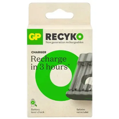 GP Recyko B441 Usb 4’lü AA - AAA Pil Şarj Cihazı (GPACSB44103 GPB441R21-2GTLB1) resmi